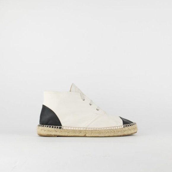 chanel high top espadrilles